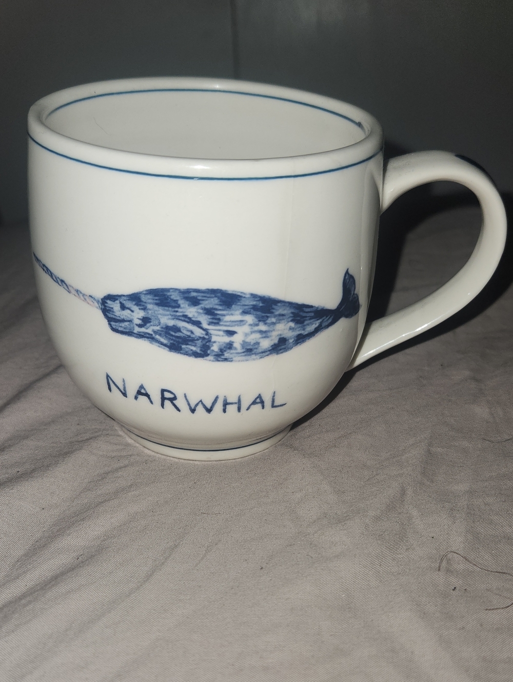 Anthropologie Limited Edition Discontinued Narwhal Mug